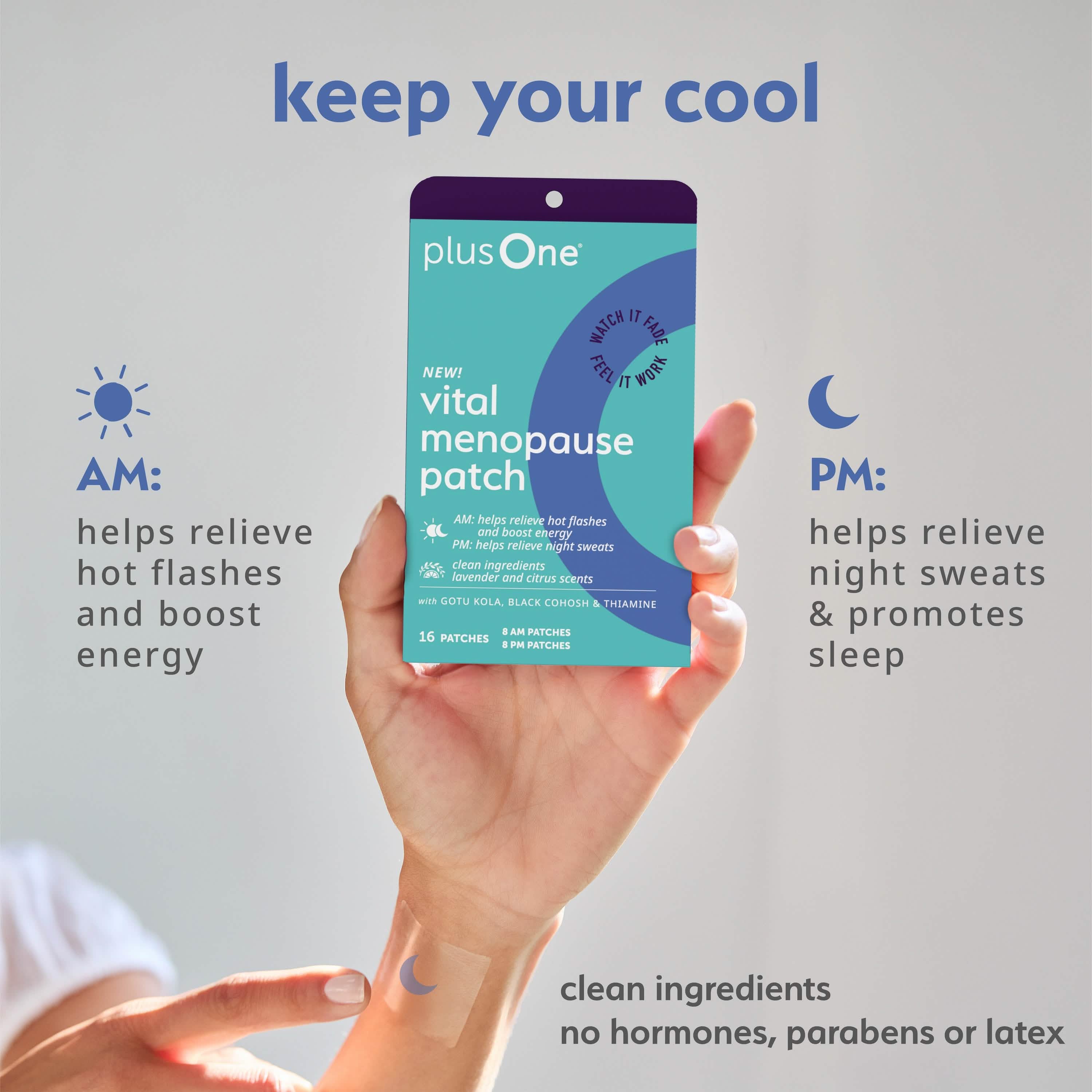 Menopause Relief Patches (AM/PM) by plusOne® - Image 3